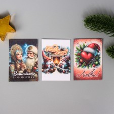 A set of postcards with seeds 