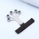 Massage for the development of hands and fingers, with a cuff, 8 × 14 × 2.8 cm, color gray color