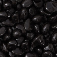 Грунт для аквариума "Галькая черная" галька декоративная  350 г фр.5-10 мм
