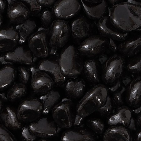 Soil for the aquarium "Pebble black" decorative pebbles 350 g of FR.5-10 mm