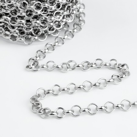 A chain for a bag, iron, d = 7 mm, 10 ± 0.5 m, silver color-2