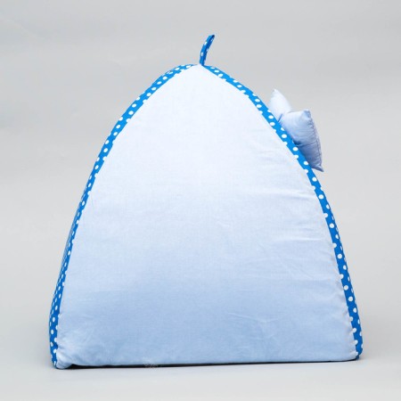 House-vigvam "Tenderness", 40 x 40 x 37 cm, calico, blue-1
