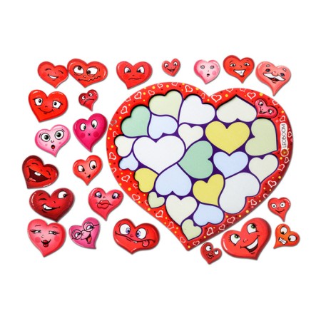 Puzzle "Hearts-Valentines"-3