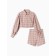 Female set (blouse, shorts) minku: casual collection color pink cage, size 46