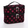 Cosmetic bag, 2 parts on lightning, black/pink color