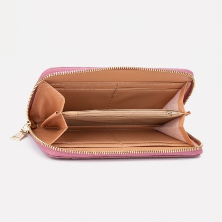 Women's wallet with lightning, pink color-2