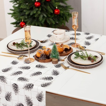 Walking on the table New Year's Ethel Merry Christmas 40*146 cm, 100% cotton, sarzha 190 g/m2-4
