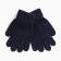 Children's gloves, dark blue color, size 17 (11-12 years)