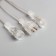 Garland "icicles rhyflated" 2.5 × 0.42 m, IP65, transparent thread, 288 LED, glow blue with a drain effect, 12 V