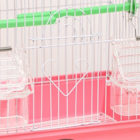 A cage for a poultry compiled BD-1/3C, 30 x 23 x 39 cm, pink-3