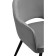 Chair on a metal frame Ouster MR-11 metal/velor, black/gray 60x58x81 cm
