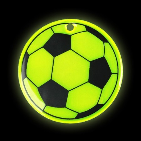 The reflective element "football", bilateral, d = 5 cm, color mix-2
