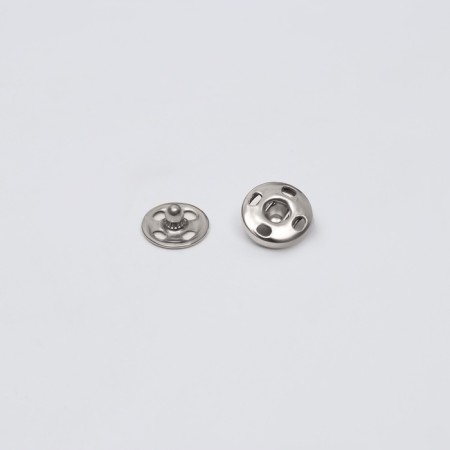 The buttons are sewing, d = 8 mm, 36 pcs, silver color-1