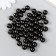 Set of beads "needlework" plastic, diameter 10 mm, 25 g, black