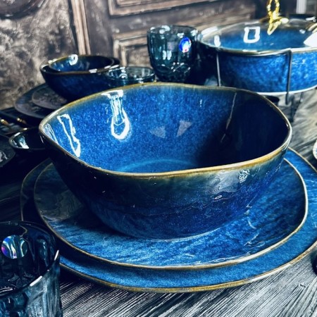 Lenardi Aquamarine salad bowl, 25x10 cm
