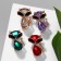 Brooch "cat" precious, color mix (indivisible packing 12 pcs., Price per pcs.)