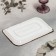Porcelain rectangular "Lateritis", 24 × 15 cm, orange color