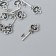 Decor for creativity Metal "Cly bending" silver 5522M007 2.2x0.9 cm