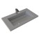 Snow -out sink Uperwood Next 80 cm, rectangular, gray glossy