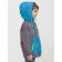 Windbreaker for boys, height 110 cm, gray color