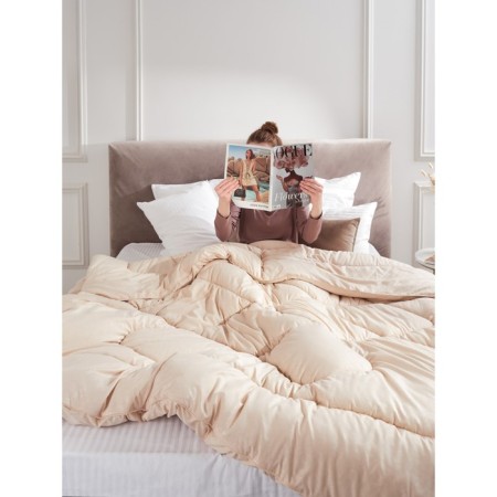Guten Morgen Chill blanket, size 172x205 cm, beige color-6