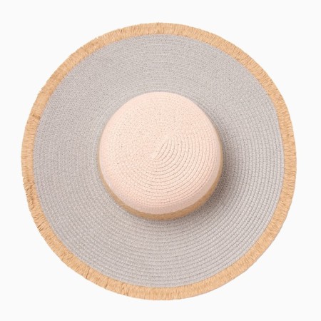 Women's hat minku, gray/pink color, rr 58-3