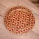 Vase wicker, from bamboo 30x30x6 cm