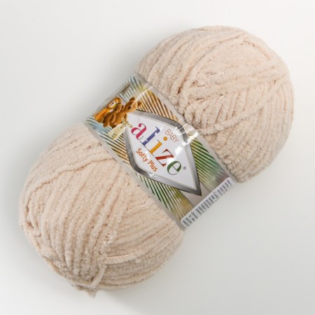 Yarn "Softy Plus" 100% micropoliester 120m/100g (310 champagne)-1