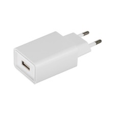 Network charger GQ-1, USB, 2.4 A, white