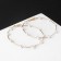 Bus-rings “Beads”, ball 6, white color in gold, d = 7 cm