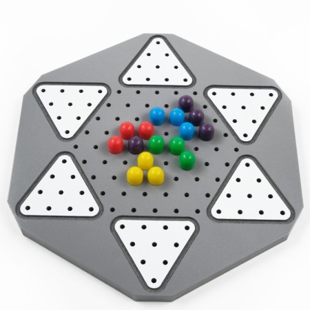Checkers "Chinese", 60 chips, 28 x 28 cm-3