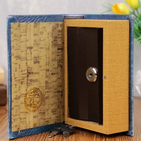 Safe tree Book Leather "My Napoleonic Plans" 17x11x5 cm-1