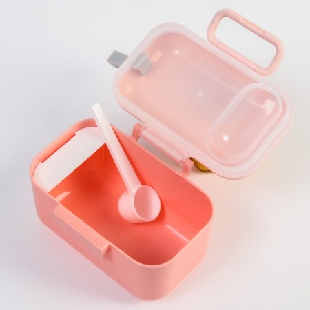 Container for storage of baby food, 400 ml., 12x8.5x7cm, pink color-4