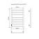 The electric heated towel "Sanprise" Quadro P8, 500x800 mm, left, chrome