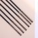 A set of candles in the cake, 6 pieces "Shine", pink with black, 17 cm