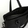 Male bag, guran tomp, artificial leather, black color