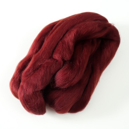 Fasting wool 100% half -toned wool 50 g (063, chocolate)-1