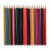 Pencils 24 colors "machine", wooden case, triangular