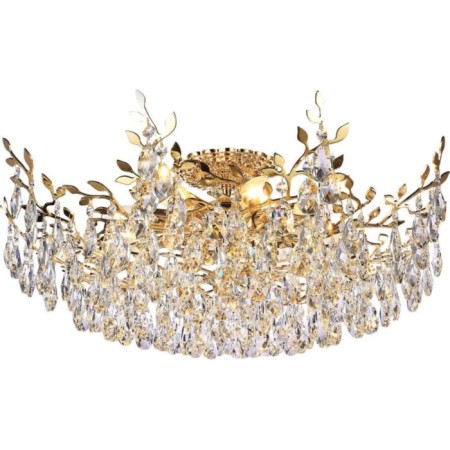 Ceiling chandelier Sofia 8xe14 40w, size 60x60x25 cm, color gold