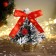 Christmas tree decor "Festival, in a pot" bow apples, 22 cm