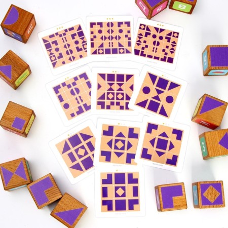 Меганабор деревянных кубиков с печатью, 30 шт.-8