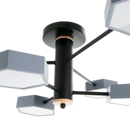 Chandelier 1318/6GR LED 144W 3000-6000K gray 71x65x25 cm Bayerlux-6