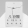 Headset 5 items: earrings (4 pairs), the pendant "minimal" the sea inside, the color is silver, 40 cm