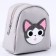 Bag for the doll "Cute cat", color gray color