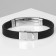 Bracelet Unisex "Style" tree, black color with silver-gold, 20.5 cm