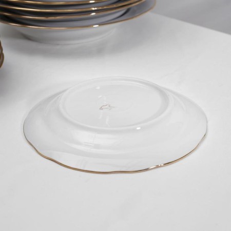 A set of plates with a gold border, 24 pcs-3
