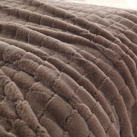 Madeline bedspread, size 220x240 cm, coffee color-4