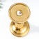 Polystone candlestick for 1 candle "Column with wax" gold 23x12x12 cm