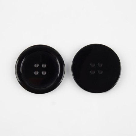 A set of buttons, 4 punctures, d = 30 mm, 5 pcs, black color-2