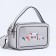 Bag Cross-Bodi with a zipper, gray color